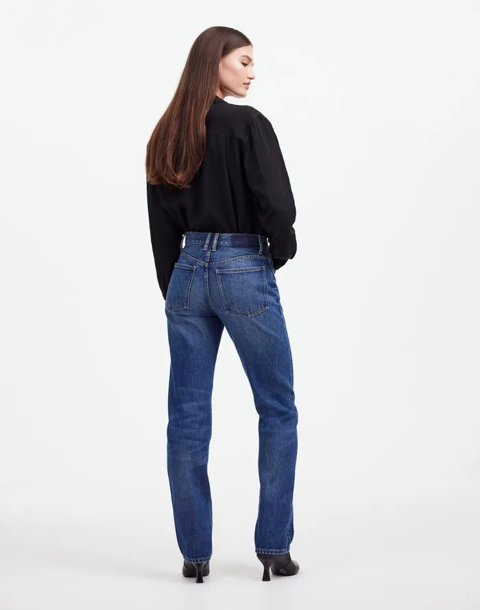 Madewell Alexa Chung For Madewell HighRise Straight Jean In Allendale Wash Allendale Wash Women Jeans