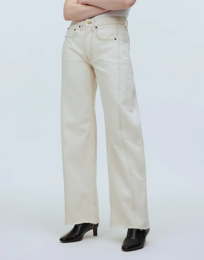 Madewell B Sides Relaxed Lasso Cuffed Jeans Clair Rinse Women Jeans