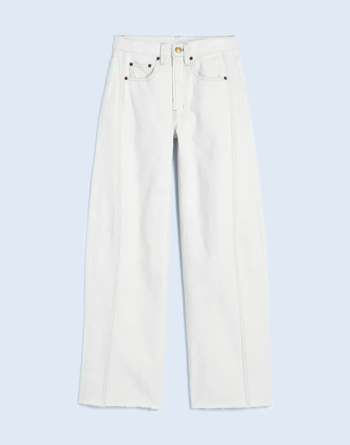 Madewell B Sides Relaxed Lasso Cuffed Jeans Clair Rinse Women Jeans