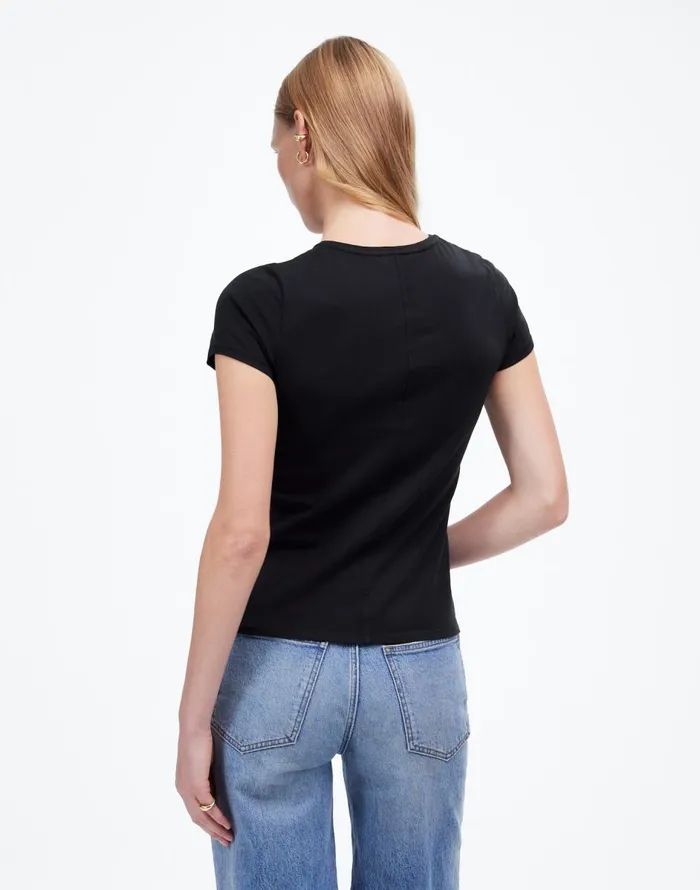 Madewell Essential Fit Tee Jet Black Women Tees