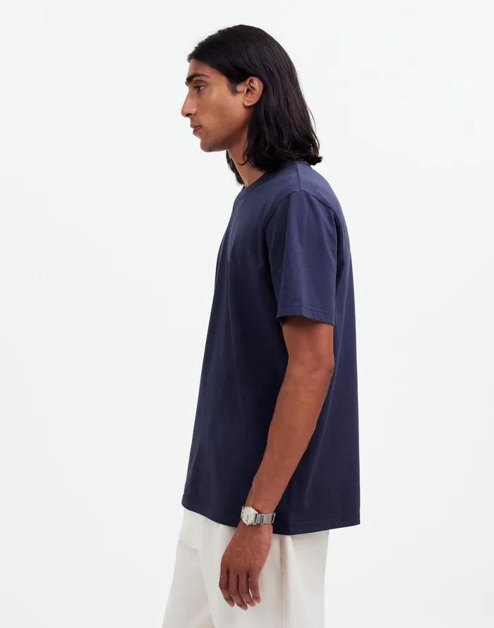 Madewell GarmentDyed Allday Crewneck Tee Twilight Men Tees