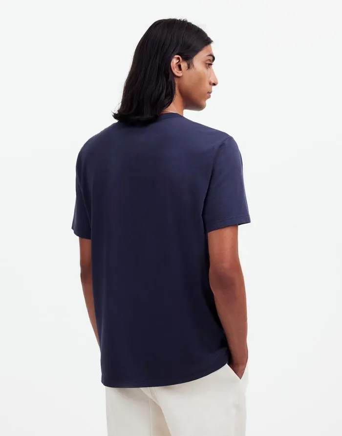 Madewell GarmentDyed Allday Crewneck Tee Twilight Men Tees