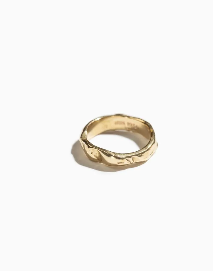 Madewell Iris 1956 Jewelry Flow Band Ring Gold Women Jewelry