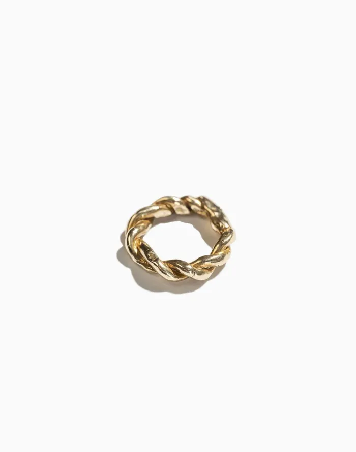 Madewell Iris 1956 Jewelry Halo Rope Ring Brass Women Jewelry