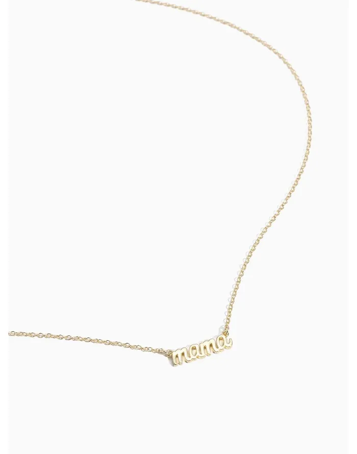 Madewell Katie Dean Jewelry Mama Necklace Gold Women Jewelry