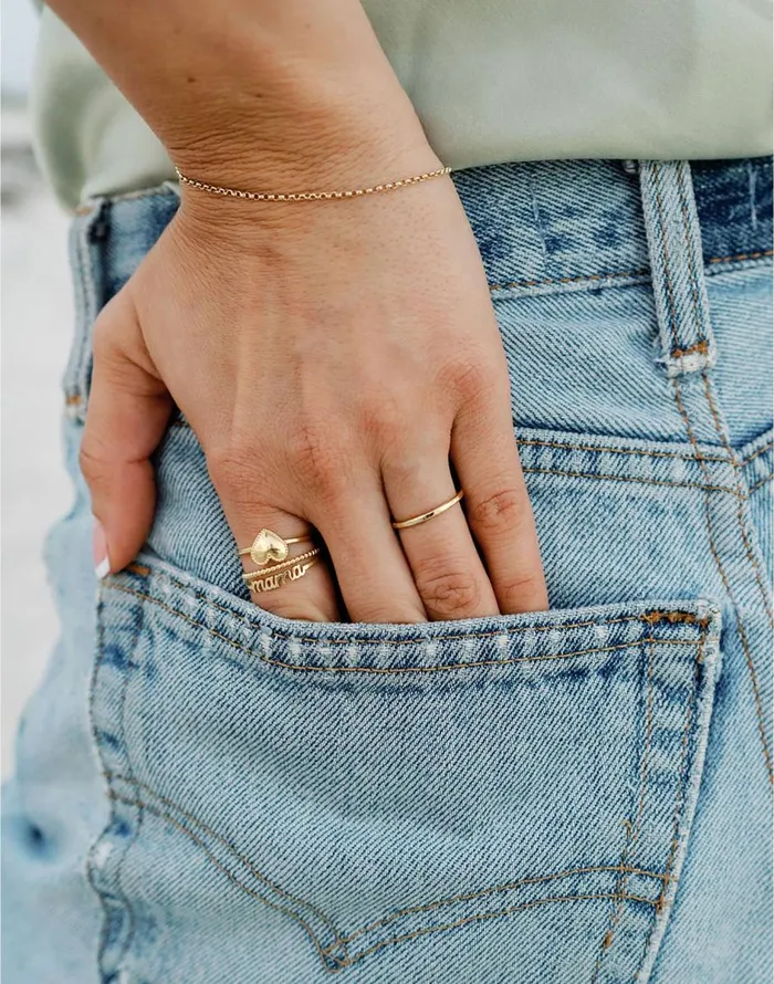 Madewell Katie Dean Jewelry Mama Ring Gold Women Jewelry