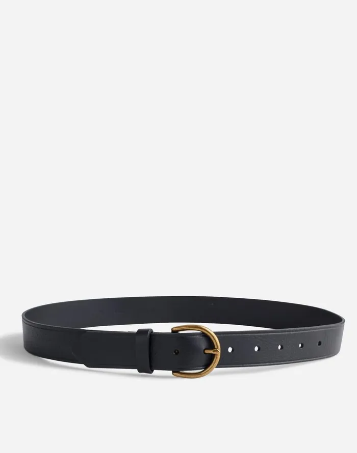 Madewell Madewell Medium Perfect Leather Belt True Black Women Belts