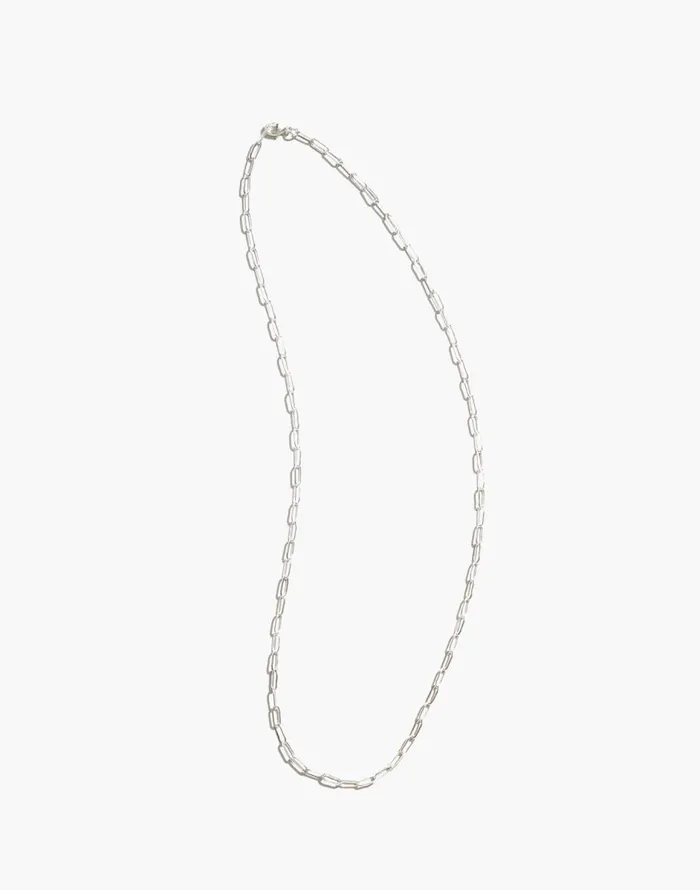 Madewell Maslo Jewelry Drawn Cable Chain Necklace Sterling Silver Silver Women Jewelry Madewell Maslo Jewelry Drawn Cable Chain Necklace Sterling Silver Silver Women Jewelry