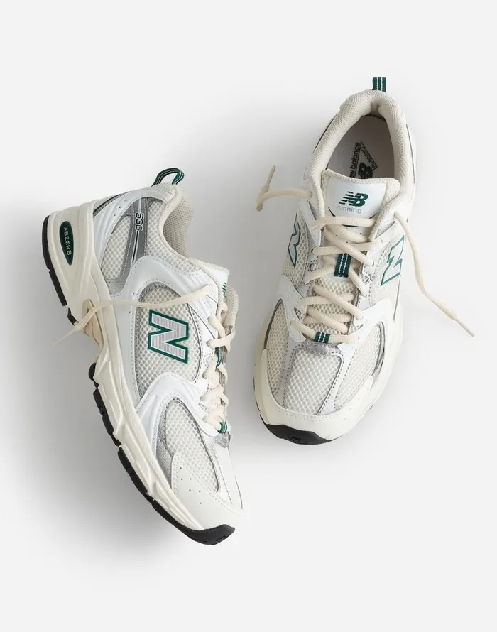 Madewell New Balance Unisex 530 Sneakers Sea Salt White Marsh Green Women Sneakers Madewell New Balance Unisex 530 Sneakers Sea Salt White Marsh Green Women Sneakers