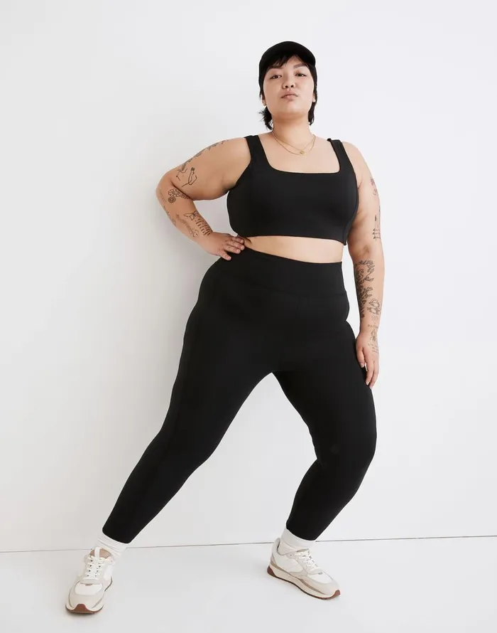 Madewell Plus MWL Flex HighRise 25034 Leggings True Black Women Loungewear