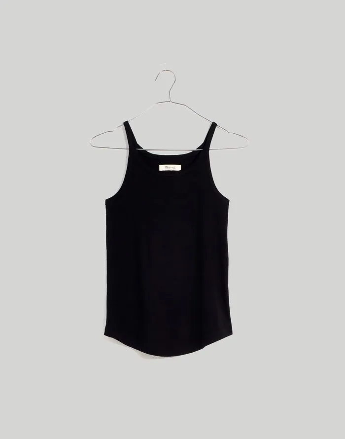 Madewell Supima Rib 03990s Tank True Black Women Tees