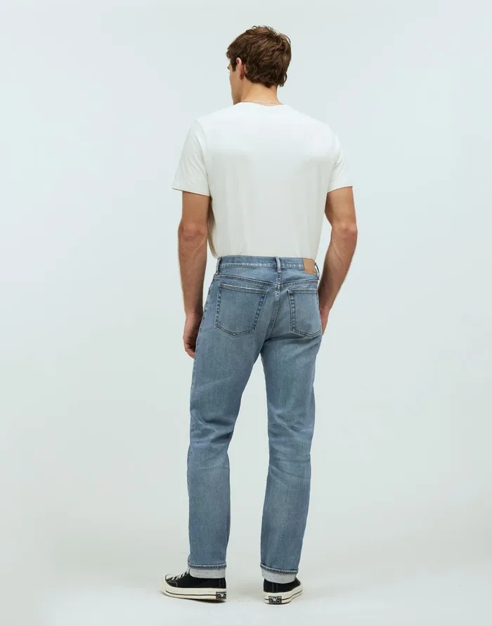 Madewell The 1991 StraightLeg Stretch Selvedge Jean Loyola Wash Men Jeans