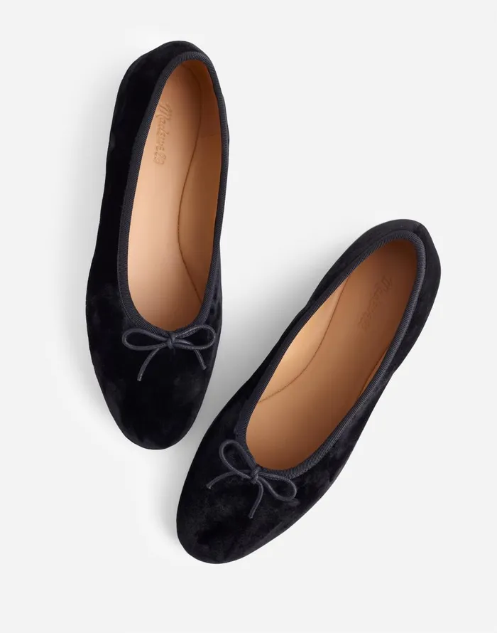 Madewell The April Ballet Flat True Black Women Flats and Loafers