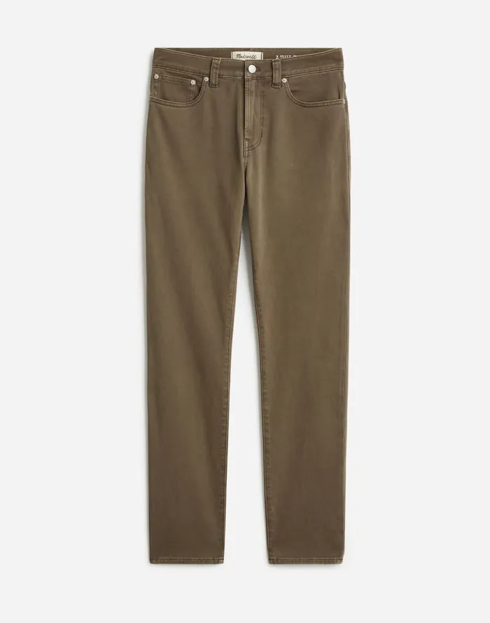 Madewell The Athletic Allday Slim Pant Driftwood Brown Men Jeans