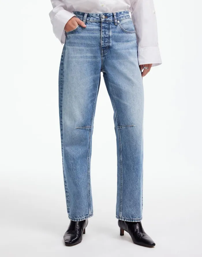 Madewell The Darted BarrelLeg Jean Dobbins Wash Women Jeans