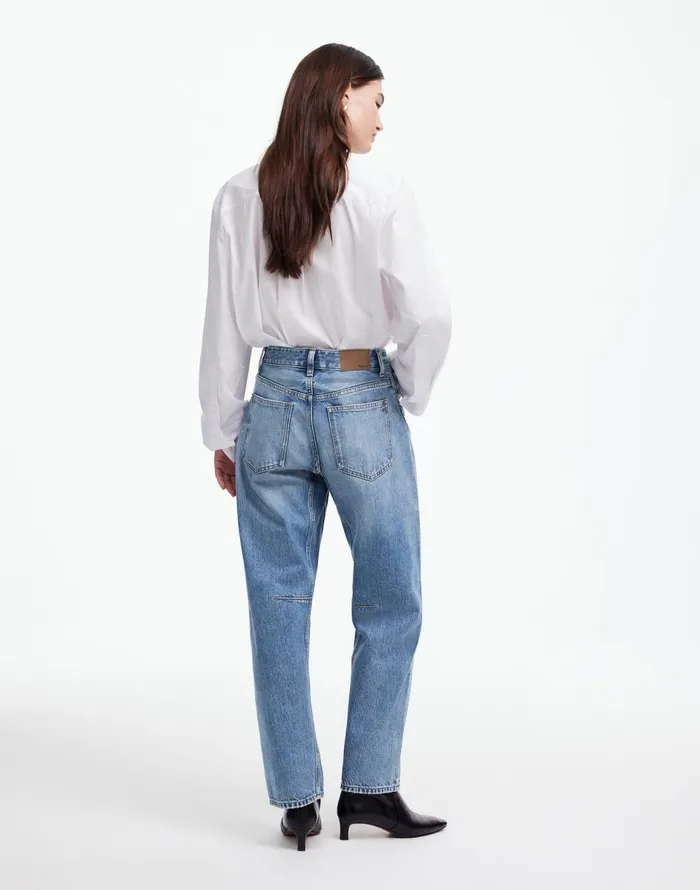 Madewell The Darted BarrelLeg Jean Dobbins Wash Women Jeans