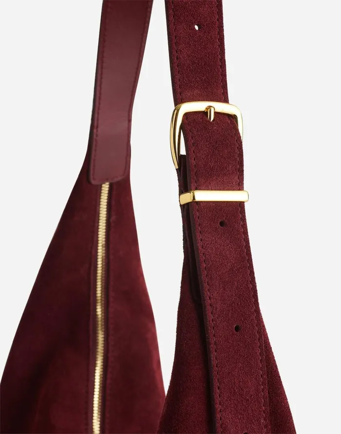 Madewell The Essential Curve Shoulder Bag Deep Merlot Women Bags