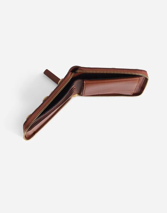 Madewell The Essential Zip Wallet Soft Mahogany Women Pouches and Wallets