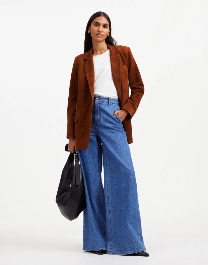 Madewell The Kline Blazer Soft Mahogany Women Coats Jackets