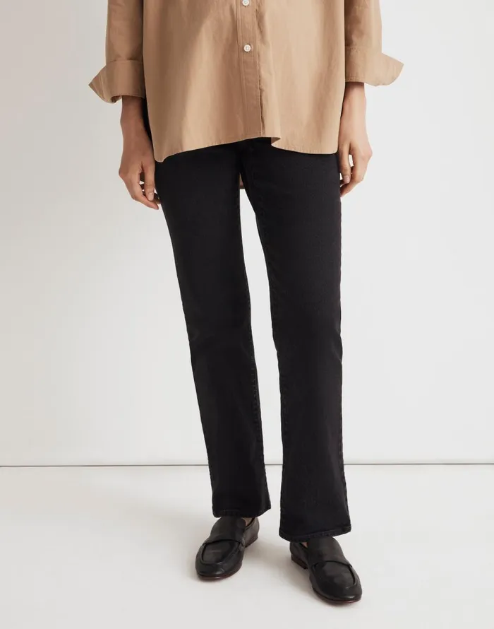Madewell The Maternity OverTheBelly 03990s Straight Jean In Belmere Wash Belmere Wash Women Jeans