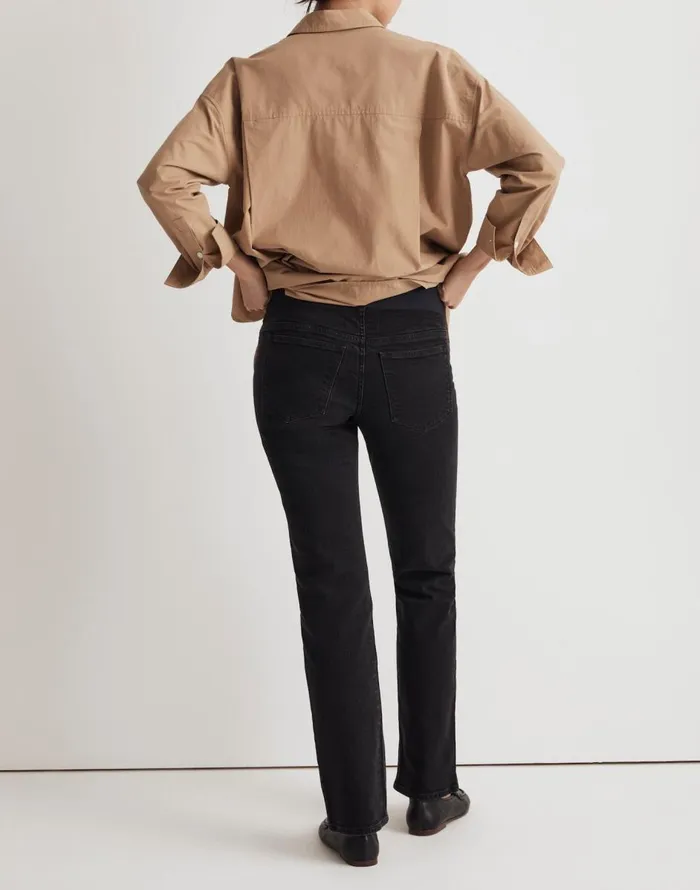 Madewell The Maternity OverTheBelly 03990s Straight Jean In Belmere Wash Belmere Wash Women Jeans