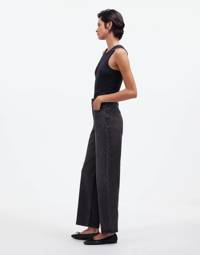 Madewell The Perfect Vintage WideLeg Crop Jean Robles Wash Women Jeans