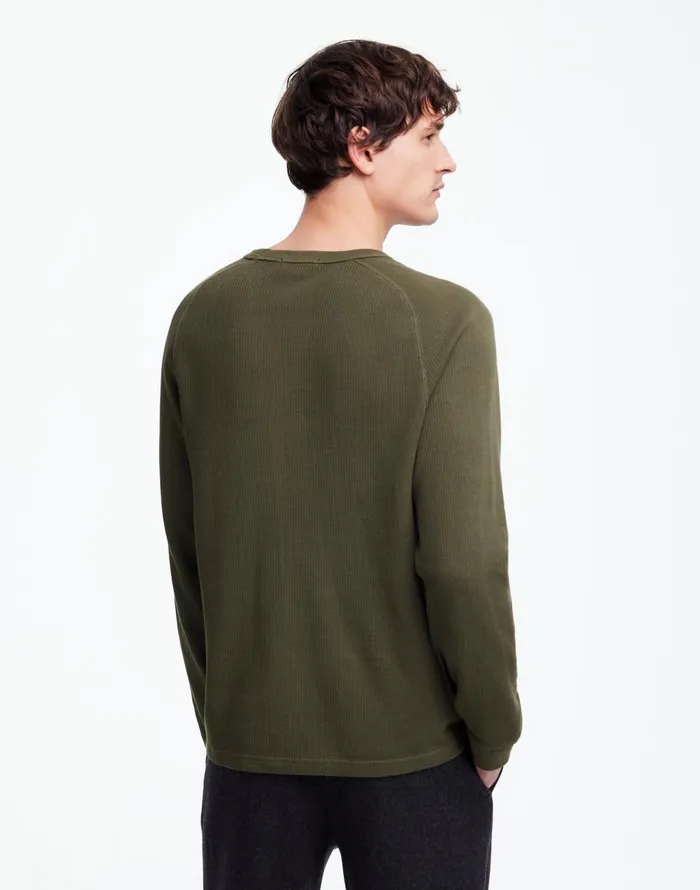 Madewell Thermal LongSleeve Tee Dried Olive Men Tees
