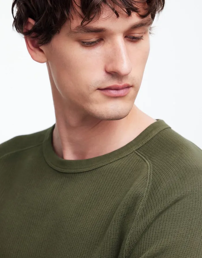 Madewell Thermal LongSleeve Tee Dried Olive Men Tees