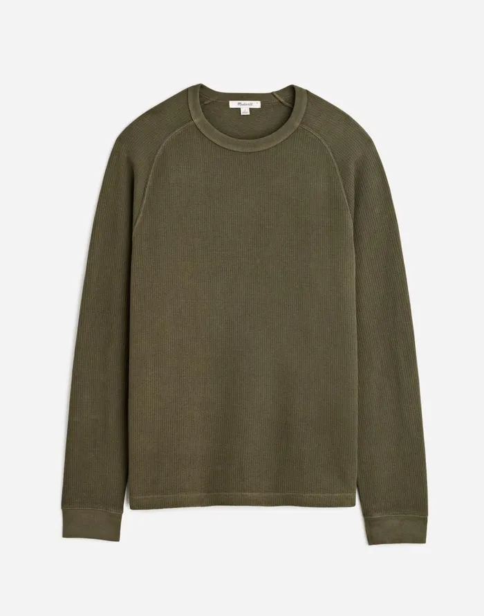 Madewell Thermal LongSleeve Tee Dried Olive Men Tees