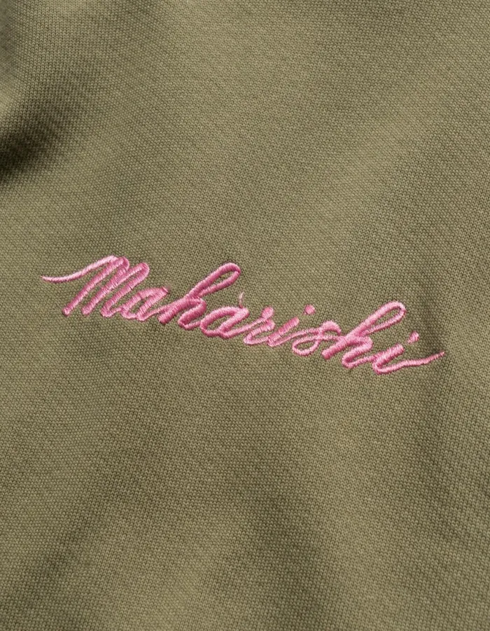 Maharishi Hooded Sweats 6010 Cobra Organic Hooded Sweat Olive OG107F 8211 Men