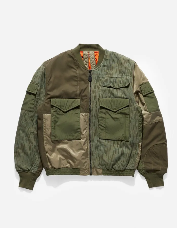 Maharishi Jackets 4274 Upcycled WEP MA1 Flight Jacket Olive 8211 Men