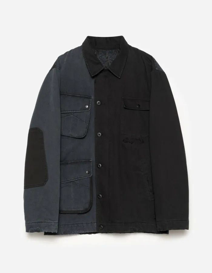 Maharishi Jackets 6025 Maha Boro Deck Jacket BlackCharcoal 8211 Men