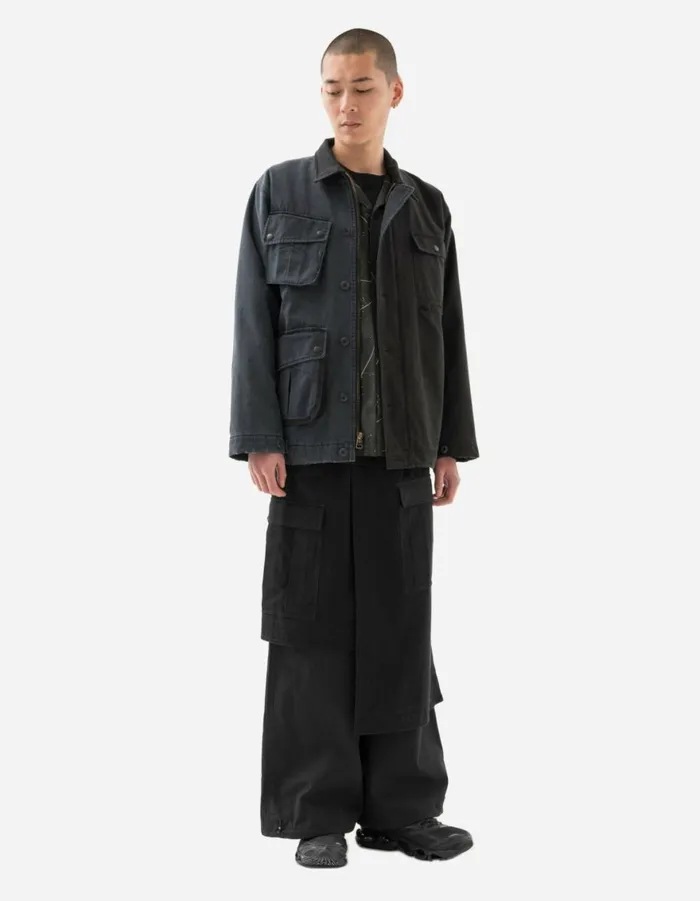 Maharishi Jackets 6025 Maha Boro Deck Jacket BlackCharcoal 8211 Men