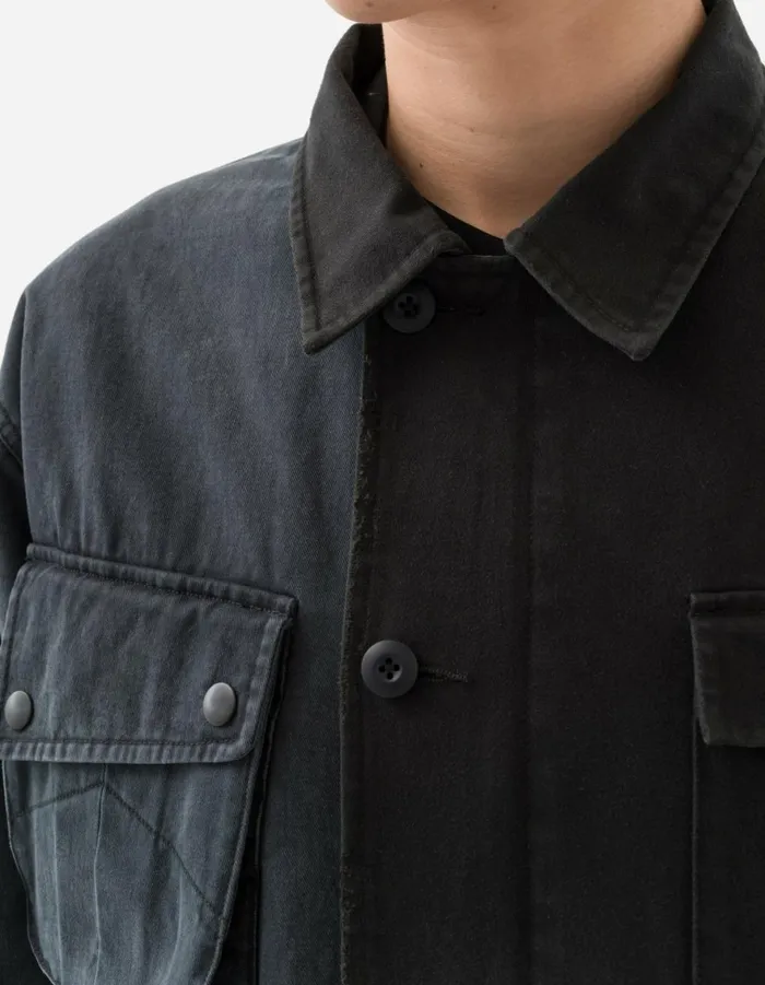Maharishi Jackets 6025 Maha Boro Deck Jacket BlackCharcoal 8211 Men