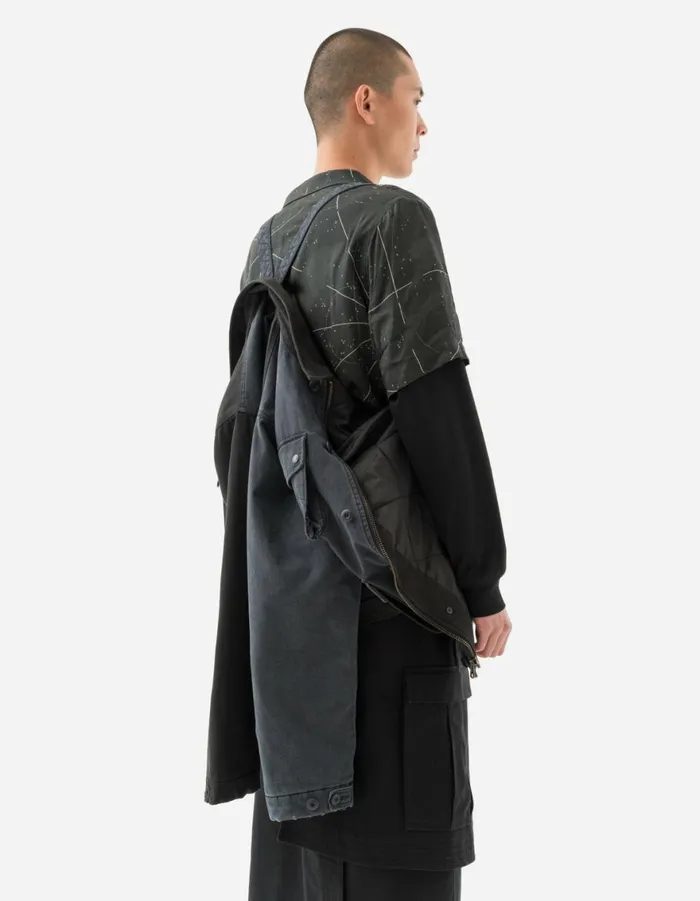 Maharishi Jackets 6025 Maha Boro Deck Jacket BlackCharcoal 8211 Men