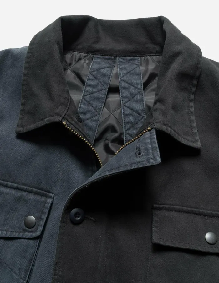 Maharishi Jackets 6025 Maha Boro Deck Jacket BlackCharcoal 8211 Men