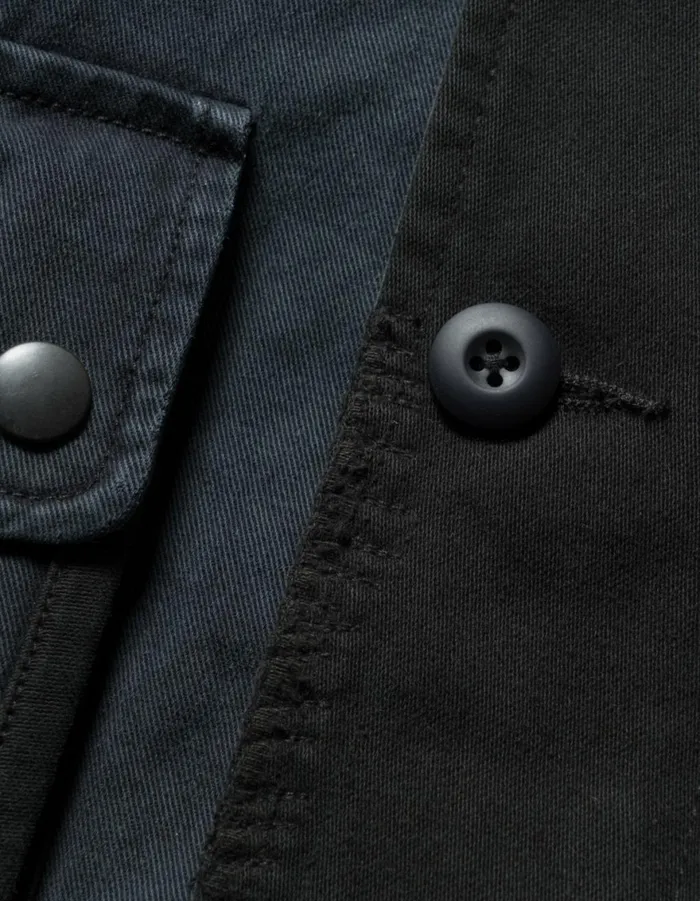 Maharishi Jackets 6025 Maha Boro Deck Jacket BlackCharcoal 8211 Men
