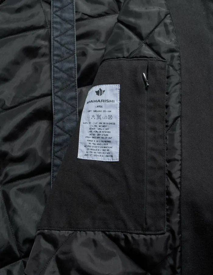 Maharishi Jackets 6025 Maha Boro Deck Jacket BlackCharcoal 8211 Men