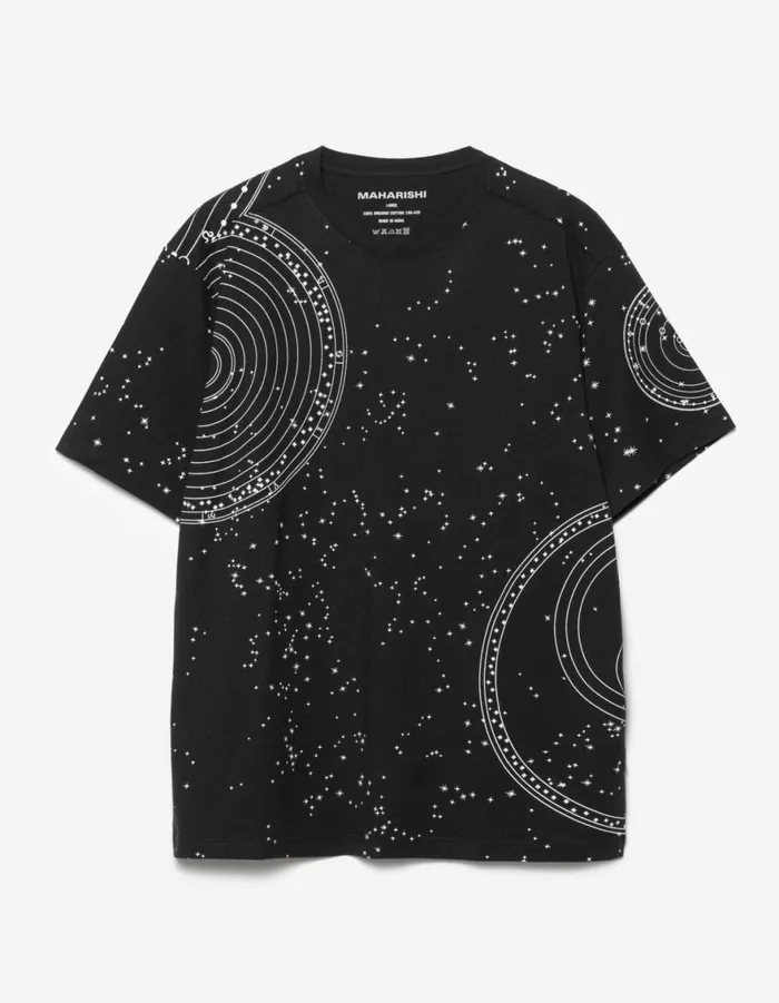 Maharishi Short Sleeve TShirts 1528 Celeste Constellation TShirt Black 8211 Men Maharishi Short Sleeve TShirts 1528 Celeste Constellation TShirt Black 8211 Men