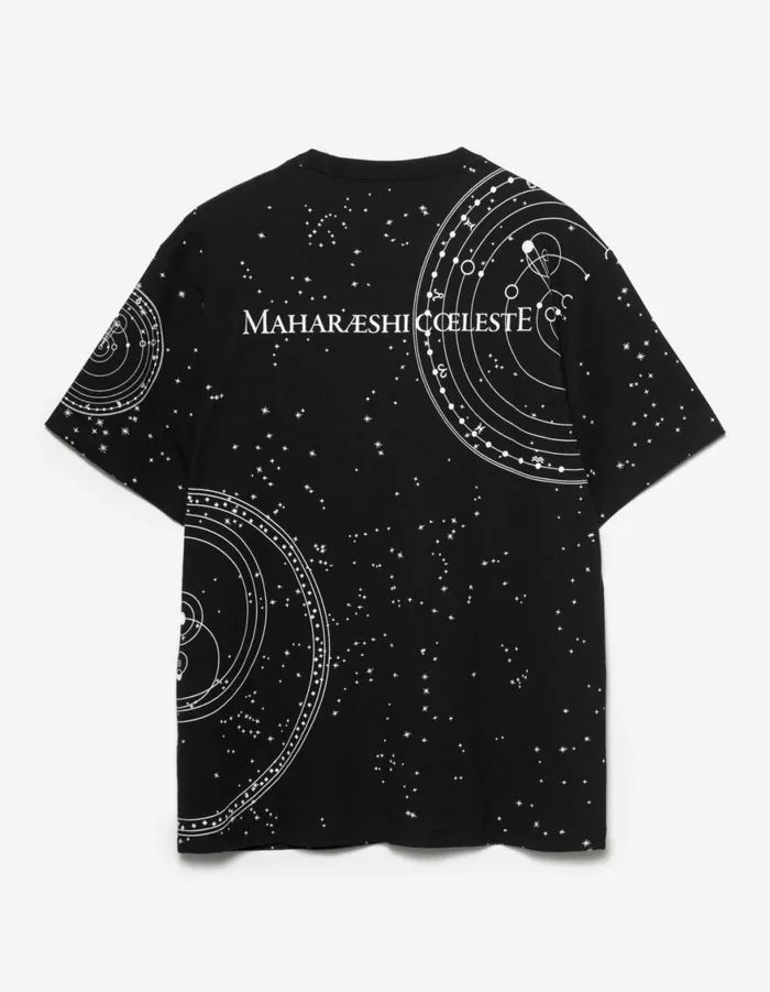 Maharishi Short Sleeve TShirts 1528 Celeste Constellation TShirt Black 8211 Men