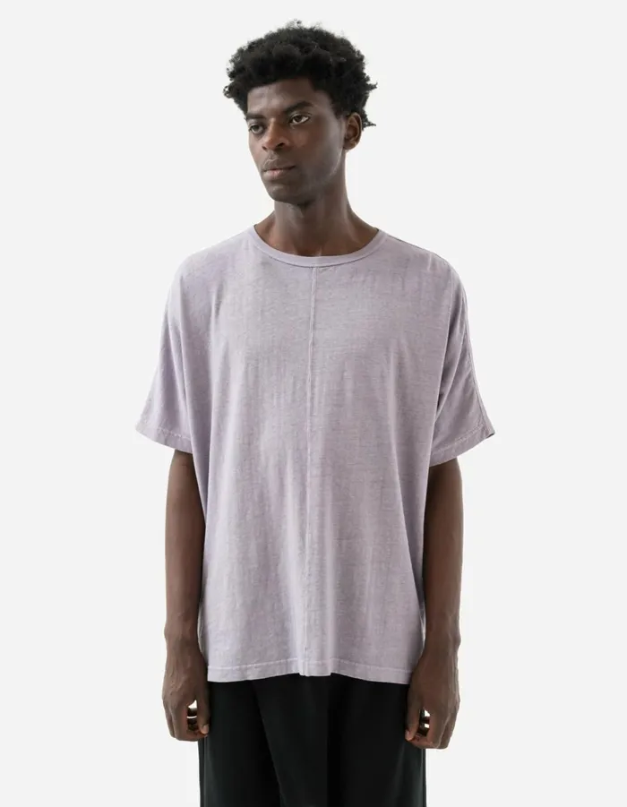 Maharishi Short Sleeve TShirts 5234 Hemp Cross Oversized TShirt Purple Ash 8211 Men