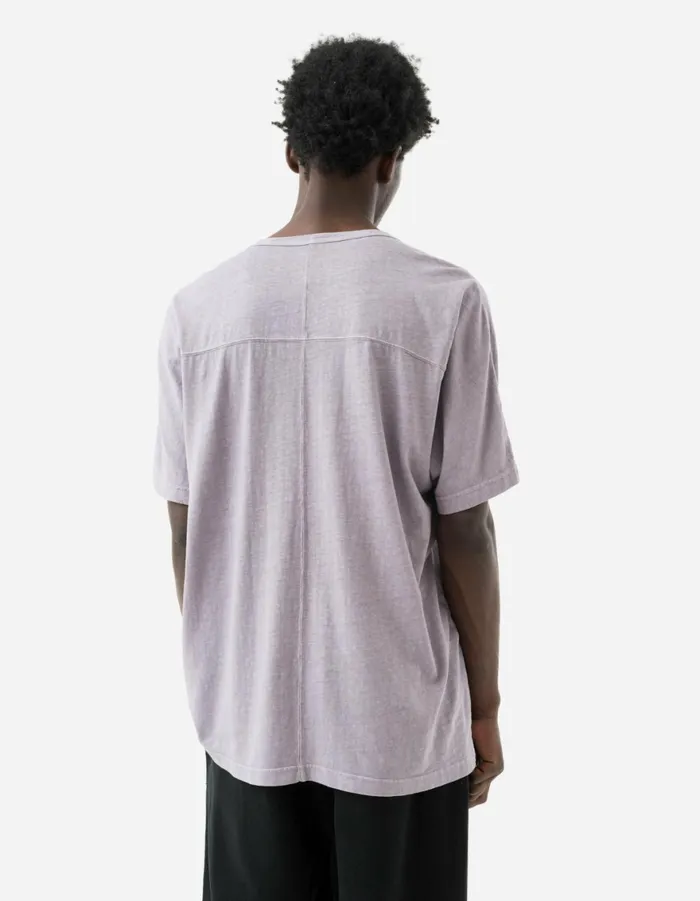 Maharishi Short Sleeve TShirts 5234 Hemp Cross Oversized TShirt Purple Ash 8211 Men