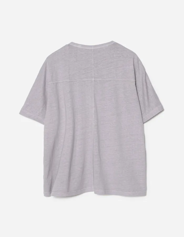 Maharishi Short Sleeve TShirts 5234 Hemp Cross Oversized TShirt Purple Ash 8211 Men