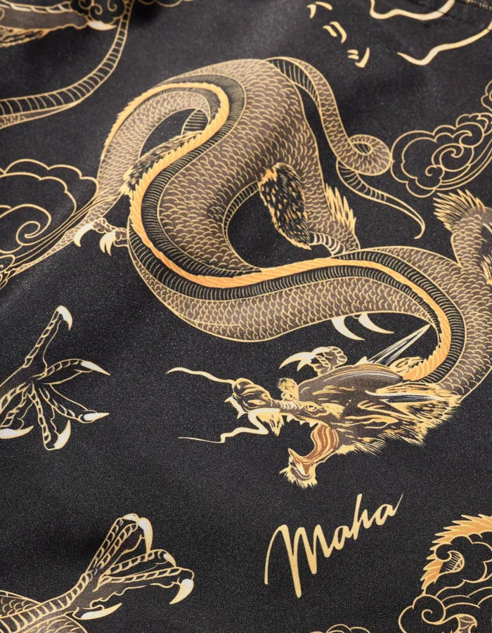 Maharishi Swim Shorts 1549 Dragon Swim Shorts Black 8211 Men