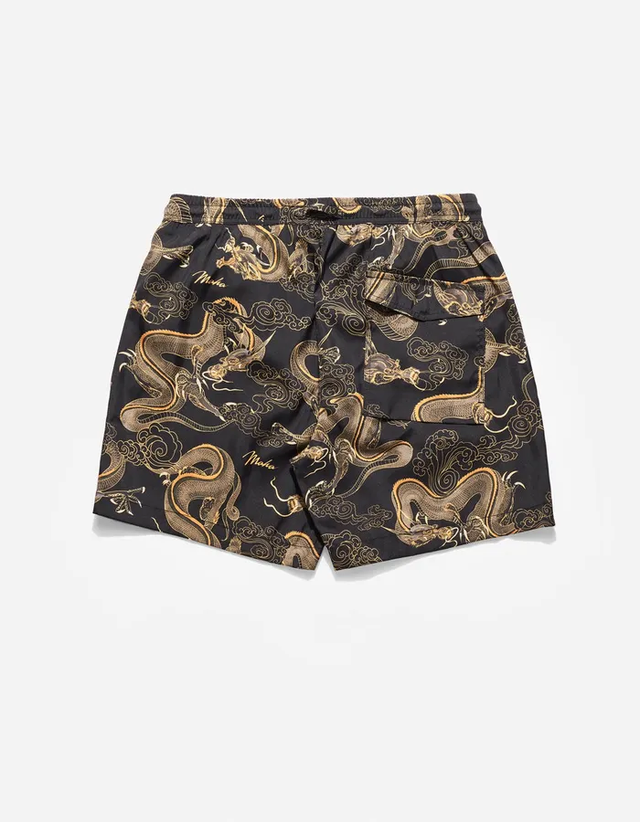 Maharishi Swim Shorts 1549 Dragon Swim Shorts Black 8211 Men