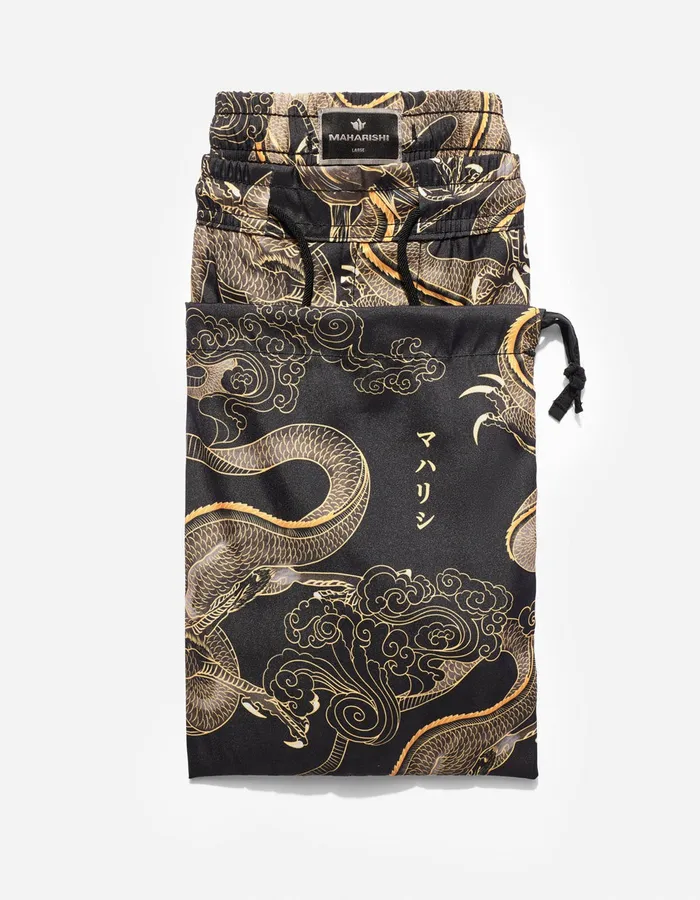 Maharishi Swim Shorts 1549 Dragon Swim Shorts Black 8211 Men