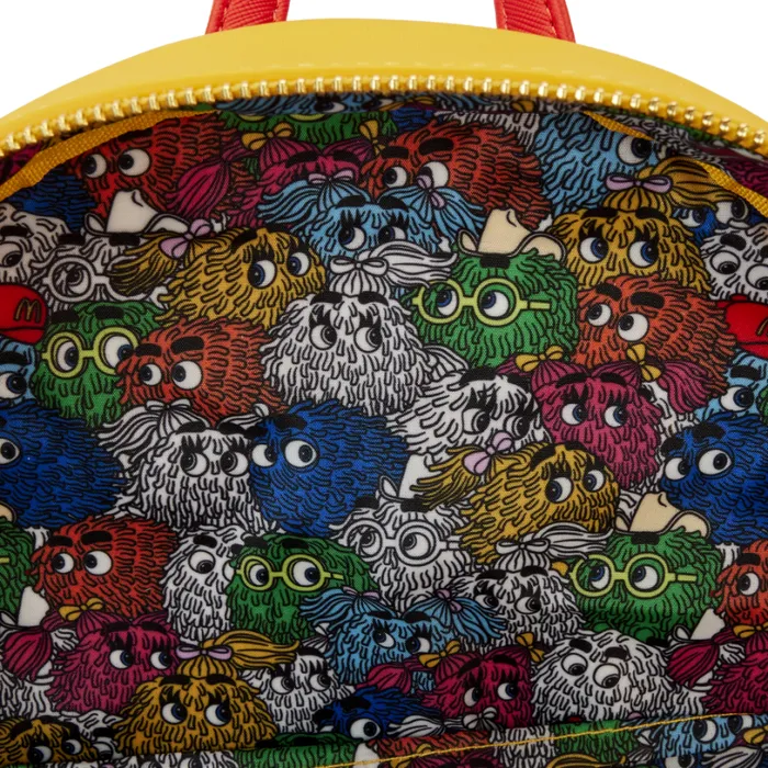 McDonald039s Vintage Fry Kids Triple Pocket Mini Backpack Unisex Loungefly Backpacks McDonald039s Vintage Fry Kids Triple Pocket Mini Backpack Unisex Loungefly Backpacks