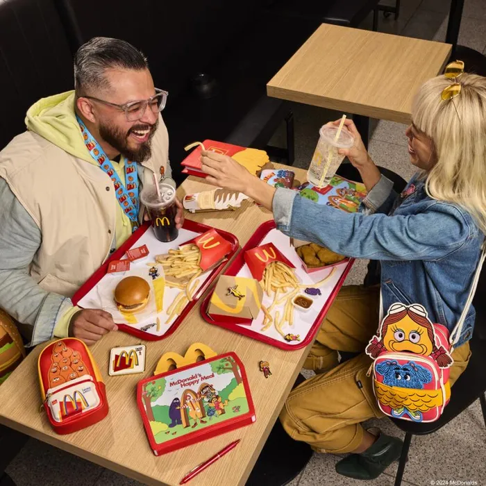 McDonald039s Vintage Happy Meal Lunchbox Stationery Journal Unisex Loungefly Small Accessories McDonald039s Vintage Happy Meal Lunchbox Stationery Journal Unisex Loungefly Small Accessories