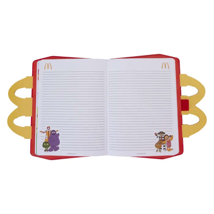 McDonald039s Vintage Happy Meal Lunchbox Stationery Journal Unisex Loungefly Small Accessories McDonald039s Vintage Happy Meal Lunchbox Stationery Journal Unisex Loungefly Small Accessories