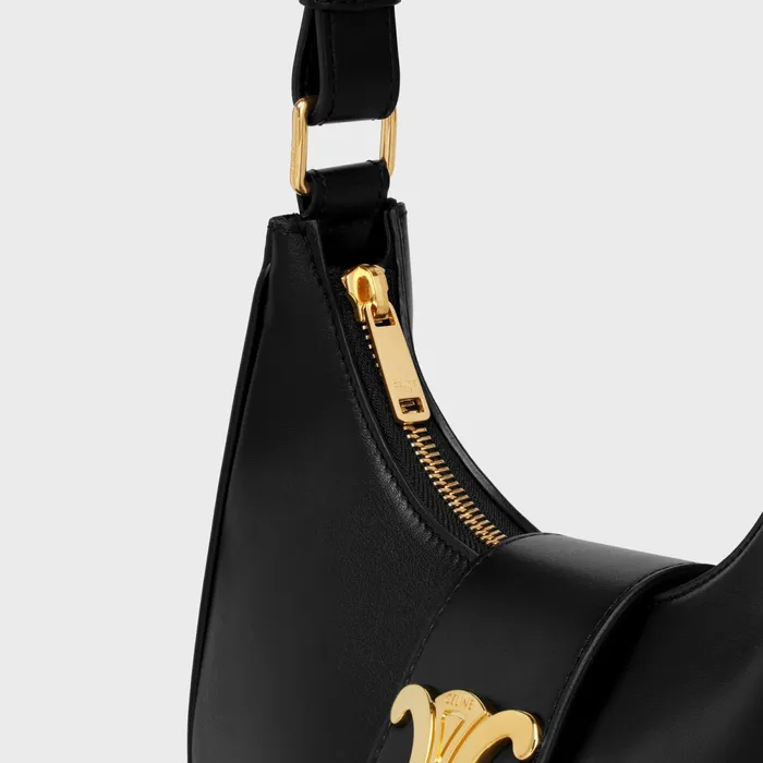 Medium Ava Triomphe Bag In Smooth Calfskin Black Women CELINE AVA TRIOMPHE Medium Ava Triomphe Bag In Smooth Calfskin Black Women CELINE AVA TRIOMPHE